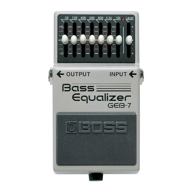 Pedal de guitarra con ecualizador gráfico de bajos BOSS GEB-7 de siete bandas