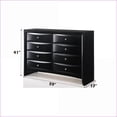 thumbnail image 6 of Dressers, Modern Black 8-Drawer with No Assembly, Okume Veneer Top | Black | Synthetic Wood, 6 of 6