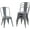 Gary, variant on VOLIX 33'' Black Metal Dining Chair Stackable Side Chair  Outdoor Indoor Patio Chair (Set of 4)