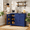 blue 42", variant on Aiho Farmhouse Kitchen Buffet Cabinet: Freestanding Storage Sideboard with Drawer, Double Doors & Adjustable Shelves, Painted,ALL WHITE