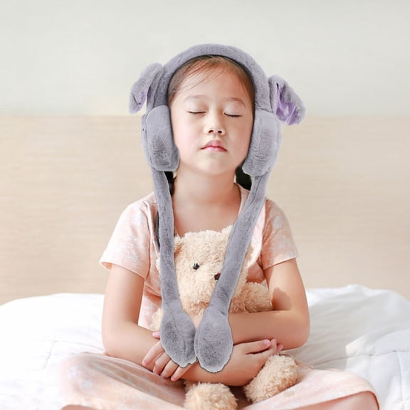 Milisten 1Pack Cute Ear Muffs Grey Plush Warmth Random Style for Women and Girls