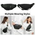 thumbnail image 2 of Unique Bargains 1 Pc Stylish Sports Waist Bag Waterproof & Abrasion-Resistant Fanny Pack for Sports Black, 2 of 6