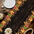 thumbnail image 2 of Fall Leaves Table Runner, Autumn Thanksgiving Kitchen Dining Table Decoration for Home Party Decor 13x60 Inches, 2 of 9
