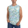 thumbnail image 6 of Daiia Butterflies Printed Men's Tank Tops,Casual Soft Sleeveless Gym Muscle Shirts Bodybuilding Tee-Medium, 6 of 8