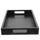 thumbnail image 1 of Wooden Rectangular Tea Cup Tray 1 Set Wood Serving Tray With Handle for Home and Restaurant, 1 of 5