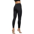 thumbnail image 4 of Yogalicious Lux Women's High Rise, Ankle Length Yoga Pants with Side Pockets (Black, XL), 4 of 6