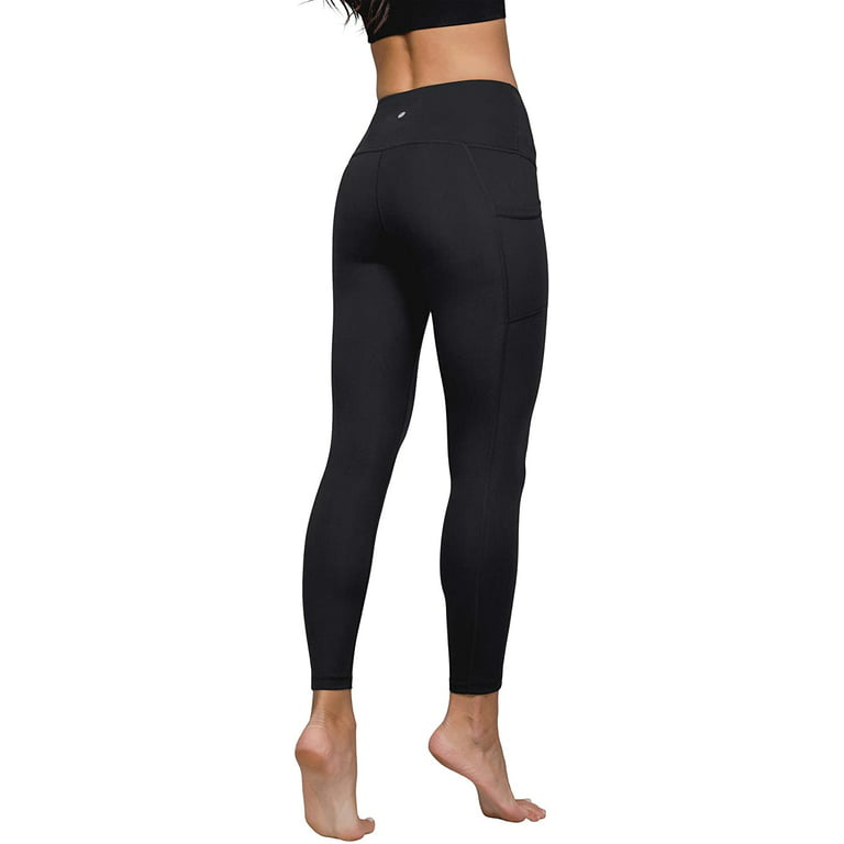 Yogalicious Lux Women's High Rise, Ankle Length Yoga Pants with Side  Pockets (Black, XL) 