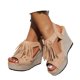 thumbnail image 2 of MKLEKYY Sandalias Antiderrapantes para Mujer, Sandalias de Mujer de Moda, Zapatos Casuales de Cuña Con Plataforma y Punta Abierta Con Diseño de Borlas Bohemias para Uso Diario En Verano., 2 of 4