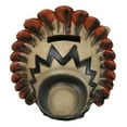 thumbnail image 6 of Southwestern Colorful Tribal Native Indian Owl Chief With Headdress Money Bank, 6 of 9