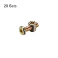 thumbnail image 2 of M6 x 15mm Furniture Bolts Nut Set Hex Socket Screw with Barrel Nuts Phillips-Slotted Zinc Plated 20Sets, 2 of 5