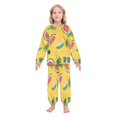 thumbnail image 2 of Fluffy Pajamas Set Fuzzy Winter Warm Pj Sets Pullover Tops and Long Pants Watermelon and Beach Hat Small, 2 of 8