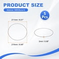 thumbnail image 2 of Uxcell Nitrile Rubber O Ring, (215mm OD 211mm ID mm 2mm Width) (5 Pcs), Metric Buna-N NBR Sealing Gasket Resist Oil Heat O-Rings, Suit for - Lumbing/Water Hose/Faucet/Automotive Repair, 2 of 6