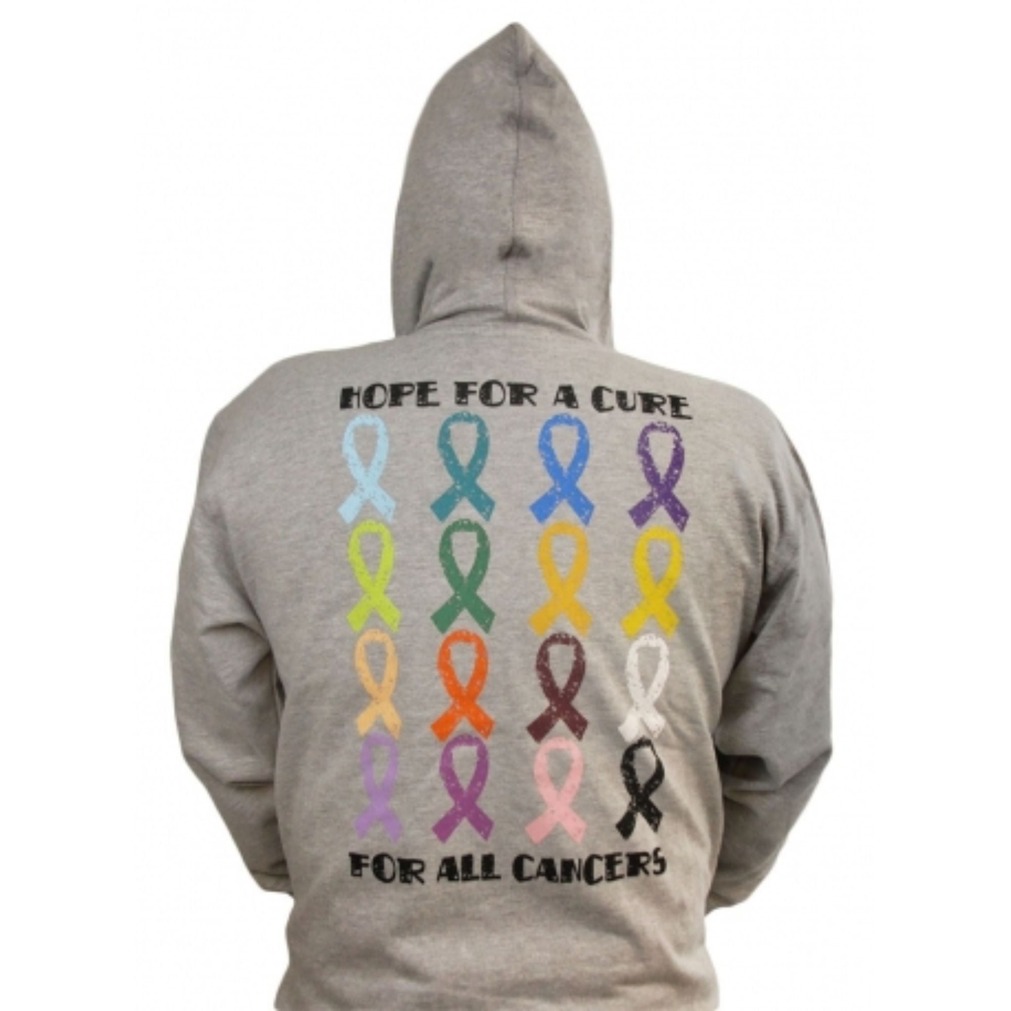 Ash Gray Live For Life Hope For All Cancer Awareness Women S Adult Full Zip Hoodie Small Walmart Com