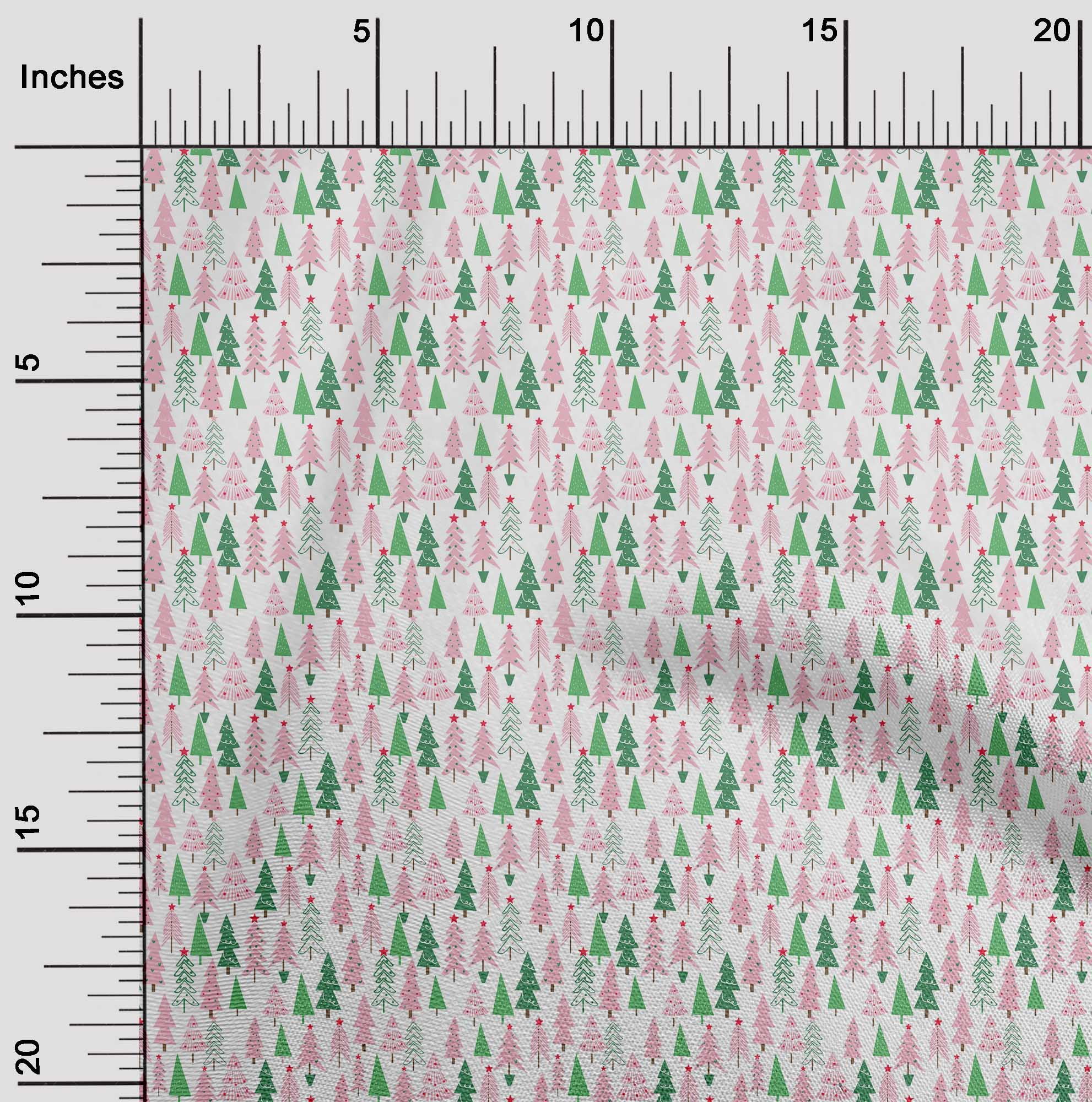 oneOone Cotton Poplin Twill Light Pink Fabric Christmas Sewing Craft Projects Fabric Prints By Yard 56 Inch Wide