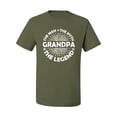 thumbnail image 2 of Wild Bobby, Grandpa Man Myth Legend Funny Dad Uncle Papa Dad Gift, Father's Day, Men Graphic Tee, Military Green, Medium, 2 of 4