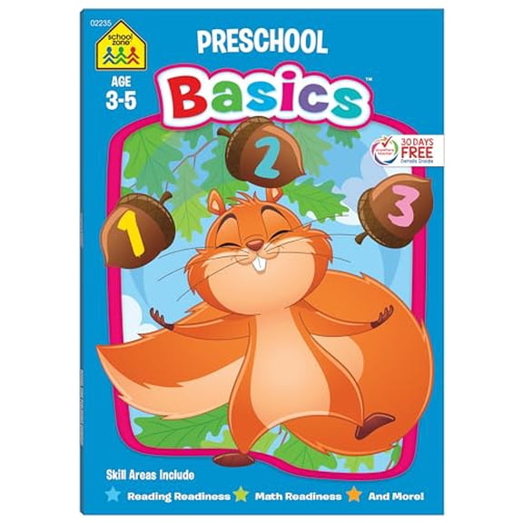 Pre-Owned School Zone Preschool Basics Workbook