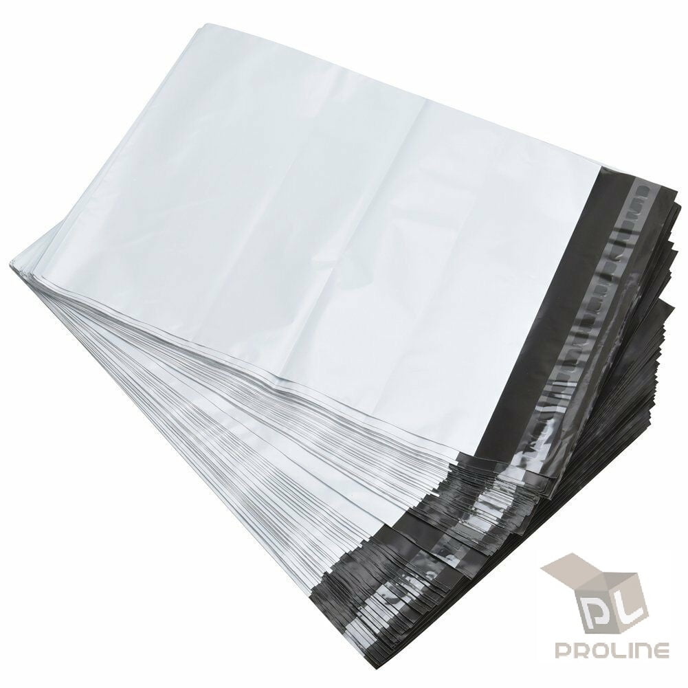 100 24x24 White Poly Mailers Bag Self Seal Shipping 24" x 24" 2MIL