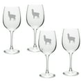 thumbnail image 1 of Llama Deep Etched Classic Wine Glass Set of 4, 1 of 1