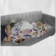 thumbnail image 6 of Tribal Soft Flannel Fleece Throw Blanket, Bird Hawk Colored Feathers with Hand Written Thank You Note in the Middle Print, Cozy Plush for Indoor and Outdoor Use, 50" x 60", Multicolor, by Ambesonne, 6 of 6