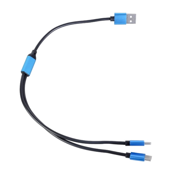 2 In 1 USB to Two USB C Splitter Cable Type A To Type C And Type C Charging 80W And 480Mbps Data Cord For Phones Tablets