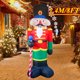 thumbnail image 1 of Juguete de decoración inflable de Navidad con luces LED integradas, modelo de adorno inflable para fiesta de Navidad, Año Nuevo, jardín, decoración interior y exterior（2.4M Walnut Soldier, 1 of 5