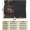 thumbnail image 3 of Steve Harrington Fleece Blanket Throw Blanket for Couch - Cozy Luxury Bed Blanket Microfiber and Throws for Sofa, 3 of 6