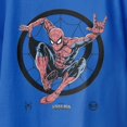thumbnail image 3 of Marvel Spider-Man Brand New Day Youth Crouching Web Sketch Retro T-Shirt (Royal, XS-XL), 3 of 4