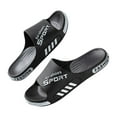 thumbnail image 3 of Beach Pool Slides Sandals for Men, Bathroom Shower Shoes,Couple Slides Slipper (Black 45), 3 of 4