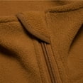 thumbnail image 6 of CHEEREAM Men's Tactical Hooded Fleece Jackets Full-Zip Winter Warm Polar Military Outdoor Hiking Coat with Zipper Pockets Khaki M, 6 of 8