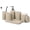 Beige, variant on 6-Piece Bathroom Accessories Set Beige Modern Stylish Organizer