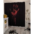 thumbnail image 4 of Halloween Bloody Hand Image Shower Curtain Set ，Waterproof Fabric Shower Curtains Shower Curtains for Bathroom,Bathroom Decor 72"x84", 4 of 6