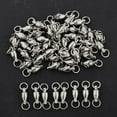 thumbnail image 2 of 50Pcs Ball Bea Swivels Fishing Snaps Hook Solid Swivels , 3 3, 2 of 6