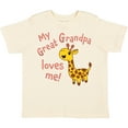 thumbnail image 3 of Inktastic My Great Grandpa Loves me- cute giraffe Boys or Girls Toddler T-Shirt, 3 of 5