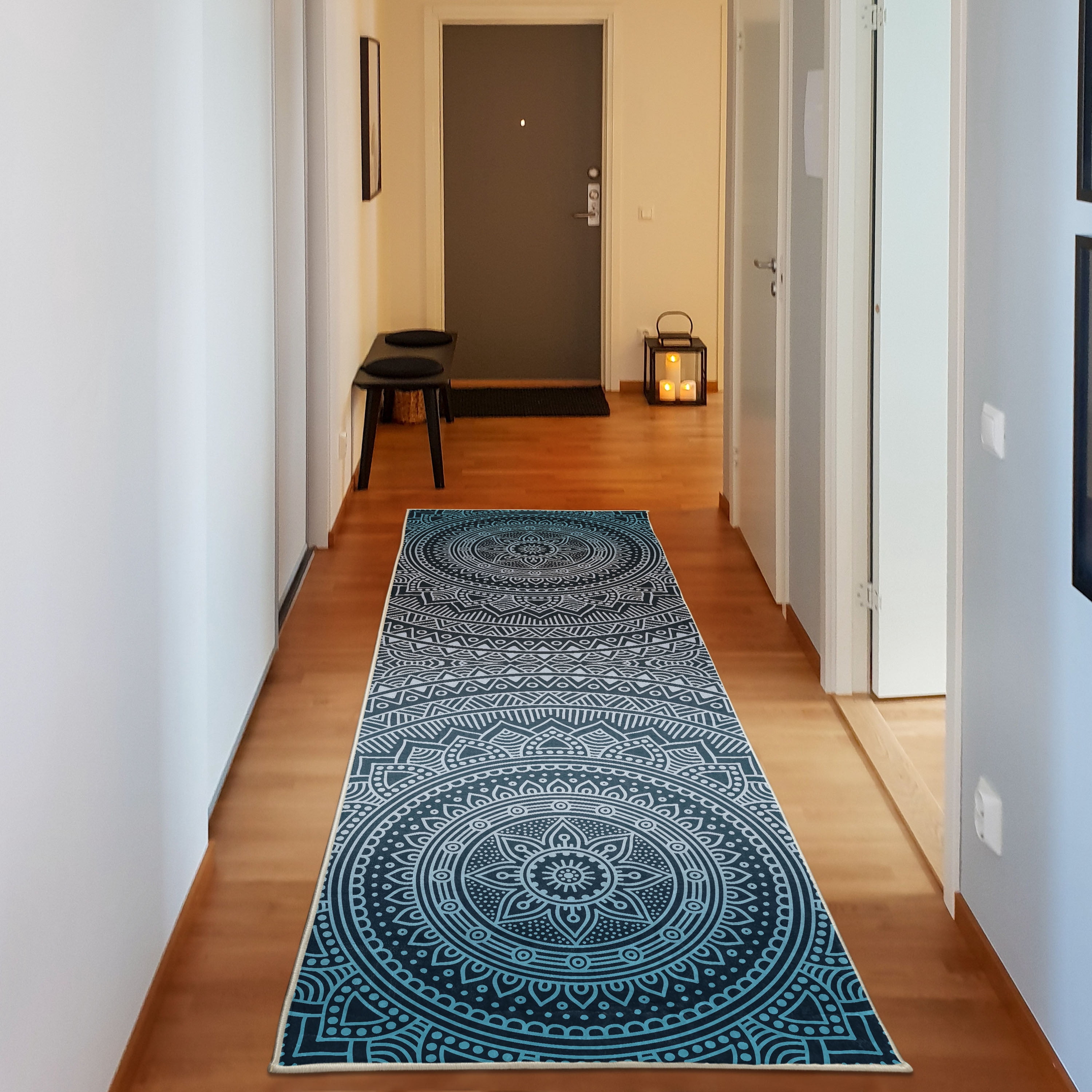 Mandala Rug Design Mandala Decorative Rug, Abstract Floral Design with Themes Native South ...