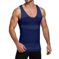 thumbnail image 2 of Tank Tops Men Body Shaper Lightweight Breathable Compression Sleeveless Shirt Workout Running Gym Tanks, 2 of 5
