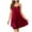 Wine, variant on Women's Nightgown V-neck Chemise Sleepwear Lace Nightwear Soft Lingerie for Women