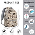 thumbnail image 6 of Paw Print Backpack for School,Cute School Bag,Schoolbag with Adjustable Shoulder Straps & Padded Back,15.3"x11"x7.1".﻿, 6 of 6