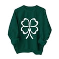 thumbnail image 1 of Sudadera sin capucha con estampado del Día de San Patricio, moderna y bonita, con cuello redondo y manga larga para niños y niñas. Blusa para niña., 1 of 2
