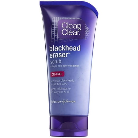 Clean & Clear Blackhead Eraser Scrub Salicylic Acid Oil-Free Unisex, 5 oz