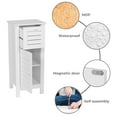 thumbnail image 6 of Evideco Santorin Collection Freestanding Bathroom Storage Cabinet with Drawer and Vented Door, White, 6 of 9