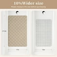 thumbnail image 3 of Yolife Non-Slip Bathtub Mat 27.5"x17", Anti-Fatigue Grid Pattern & Suction Cups, Natural Rubber for Shower Tub, Machine Washable (Light Brown), 3 of 8