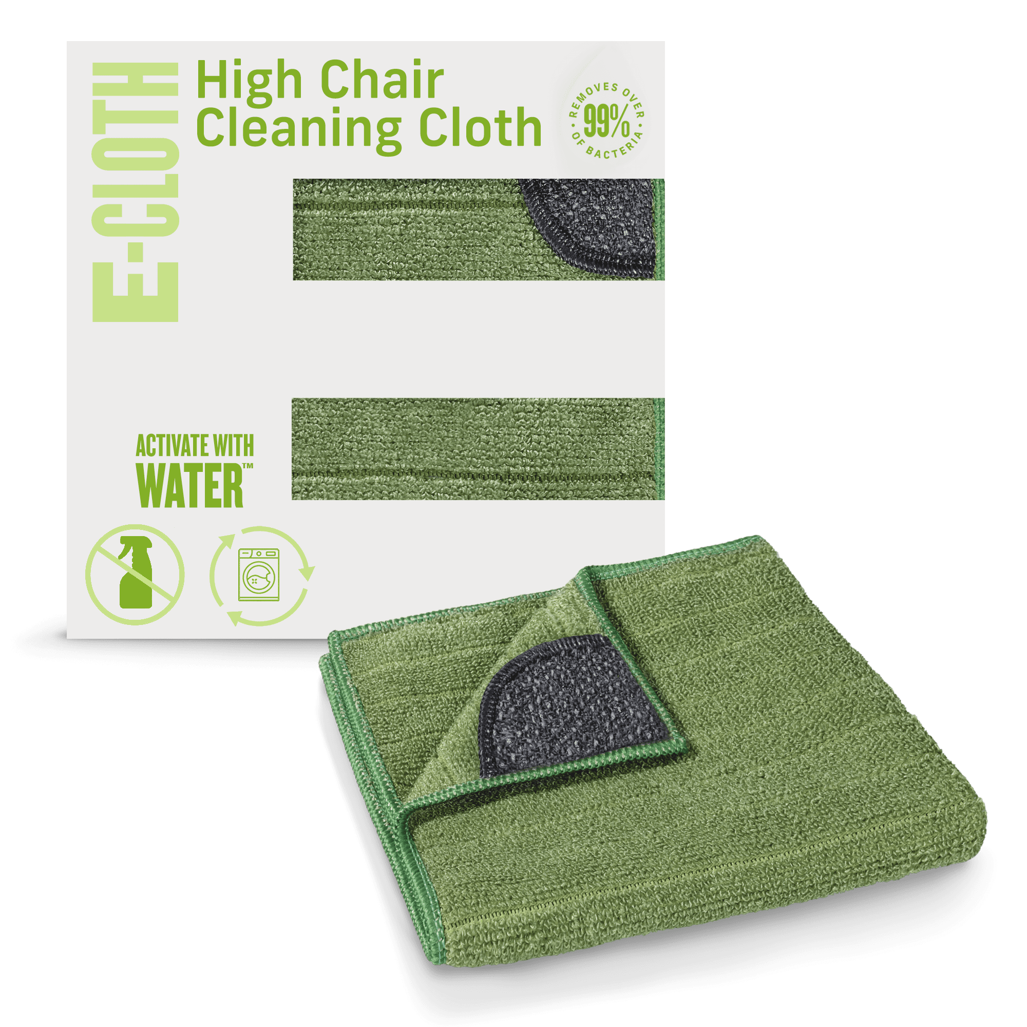 ECloth Baby High Chair Microfiber Cleaning Cloth with Scrubbing Corner