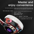 thumbnail image 5 of Zelic Clearance Wireless Bluetooth Cool Graffiti LED Illuminated Gaming Headset For Kids Teens Adults, Headphones With Built-in Microphone, Compatible With IOS And Android, 5 of 7