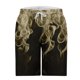 thumbnail image 4 of Pantalones Cortos de Cintura Elástica para Hombre con Bolsillos Pantalones Cortos de Longitud de Rodilla con Impresión de Llama, Pantalones de Playa Casuales con Cordón Elástico, 4 of 7