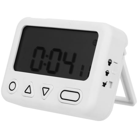 

1pc Kitchen Timer Student Study Timer Portable Digital Kitchen Timer (White)