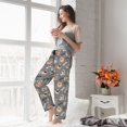 thumbnail image 5 of Salouo Bulldog Print Women's Pajama Pants Casual Loose Sweatpants PJs Flowy Pants Drawstring Palazzo for Women Wide Leg Pants Lounge Pajama -Medium, 5 of 8