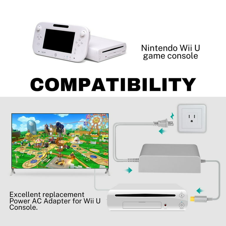 Nintendo Wii U Black Gamepad - Replacement ONLY - no cables