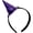 Purple, variant on Slccxzc Mini Witch Hat Headband Novelty Hair Clasp Party Headpiece for Halloween Party (Black)