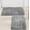 L.Silver, variant on Charcoal Grey 2 Piece Bath Mat Set -Solid Striped Bathroom Mat Soft Plush Thick