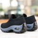 thumbnail image 5 of Zapatillas deportivas negras de tejido moderno para mujer, transpirables, sin cordones, informales, para actividades al aire libre, talla 38, 5 of 5